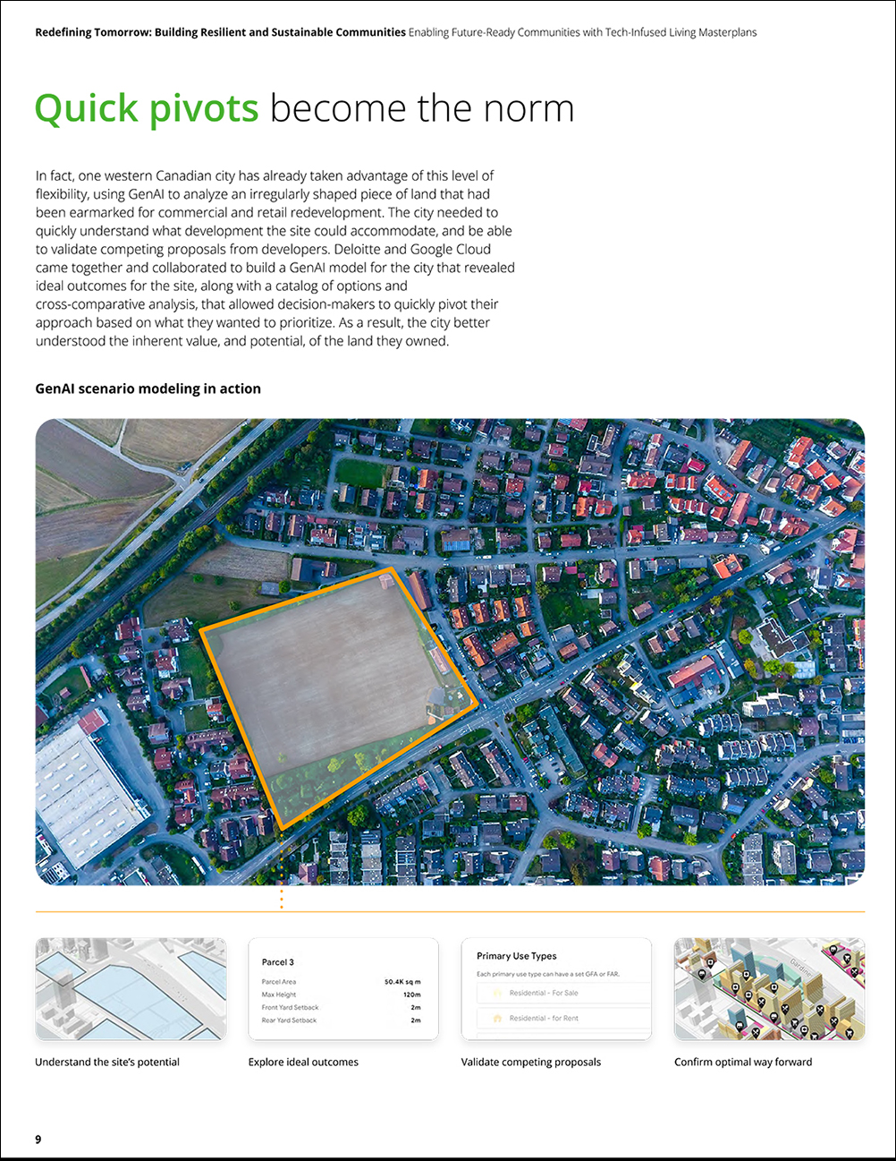 POV for Deloitte on building resilient and sustainable communities, page 9