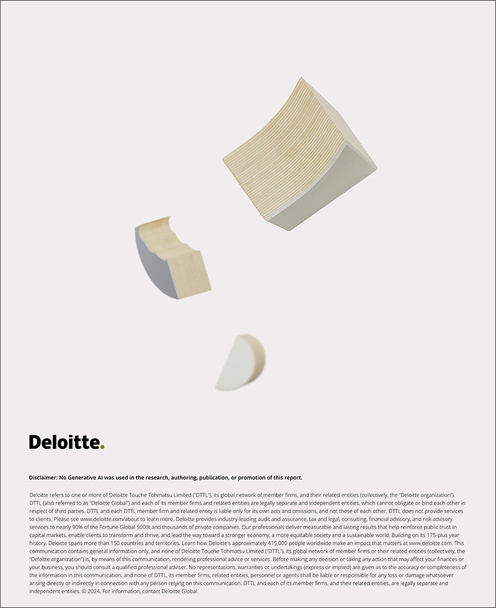 POV for Deloitte on building resilient and sustainable communities, rear cover