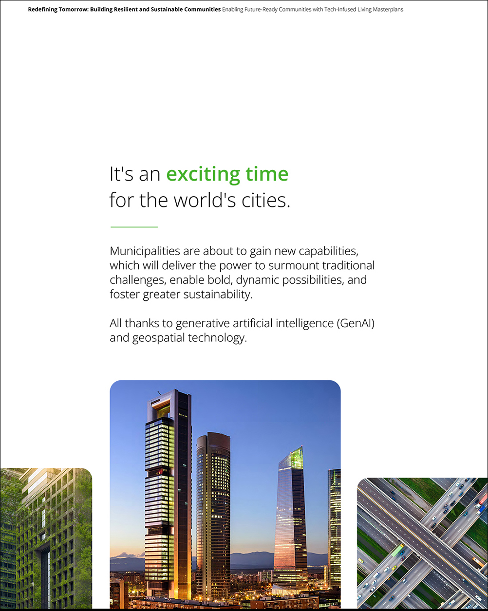 POV for Deloitte on building resilient and sustainable communities, page 1