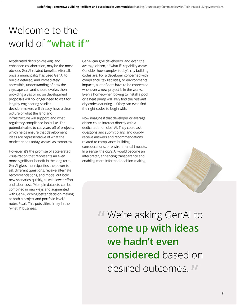 POV for Deloitte on building resilient and sustainable communities, page 6